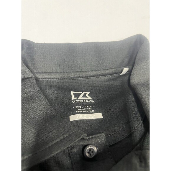 Army University Cutter And Buck Polo Shirt Mens Large Black Short Sleeve XXLT - Picture 2 of 8